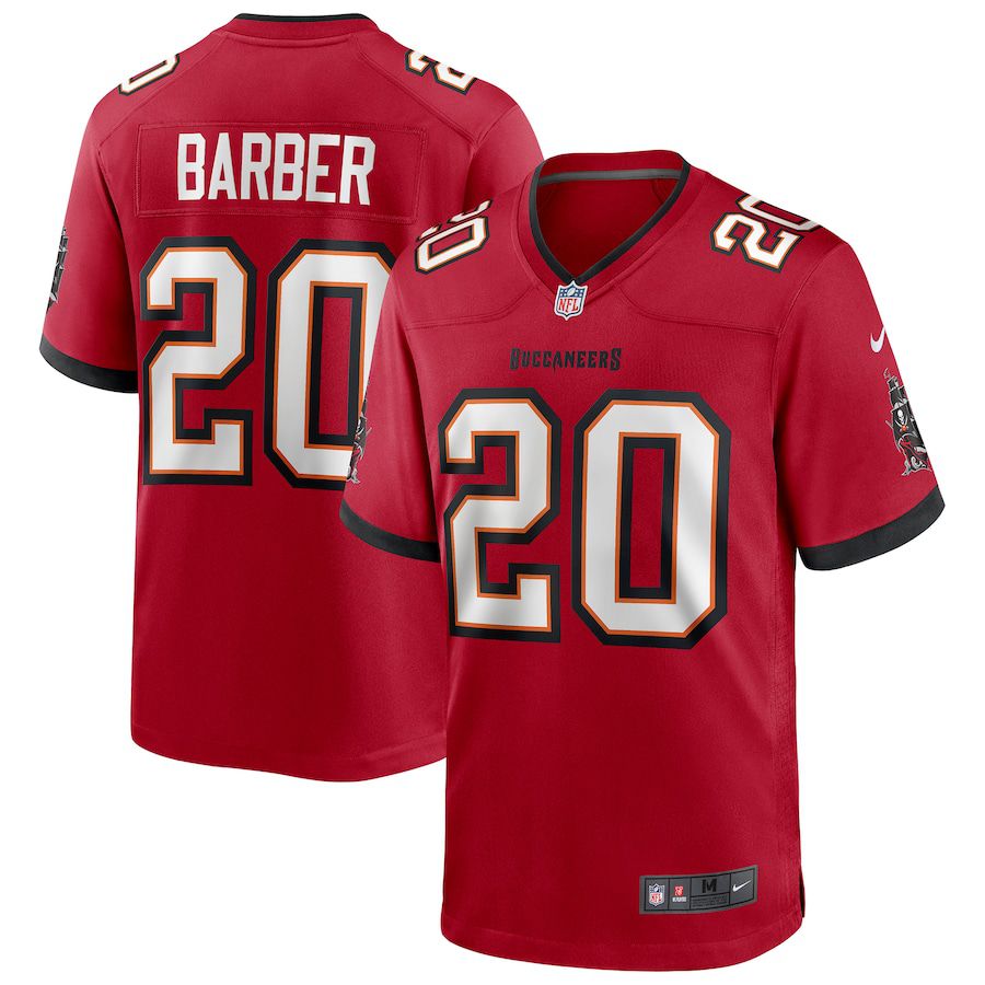 Men Tampa Bay Buccaneers #20 Ronde Barber Nike Red Game Retired Player NFL Jersey->tampa bay buccaneers->NFL Jersey
